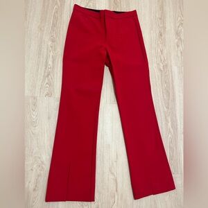 Banana Republic Red Split Hem Trousers